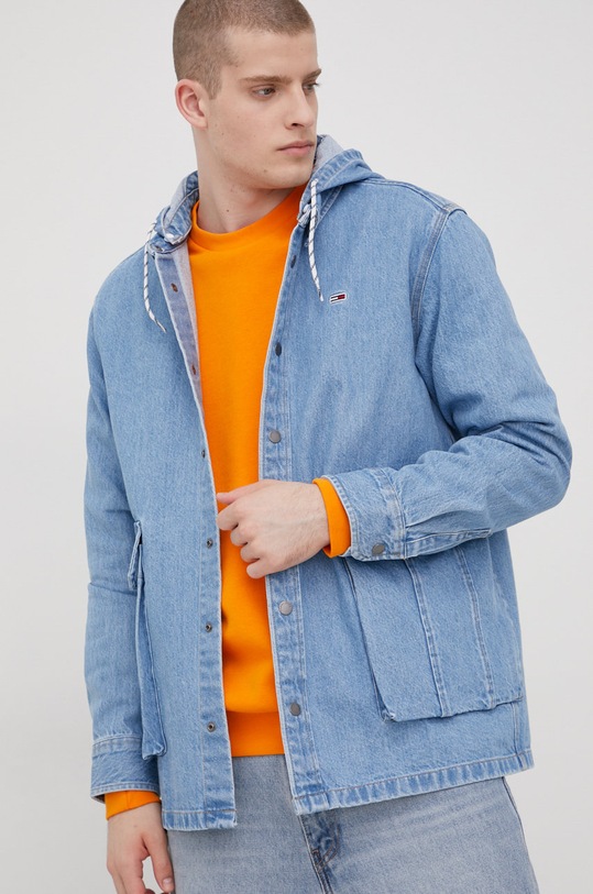 Traper jakna Tommy Jeans Planet friendly plava DM0DM13349.PPYY