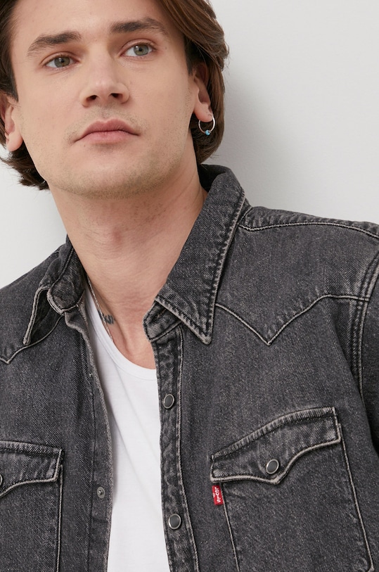 Levi's camasa jeans gri 85744.0038