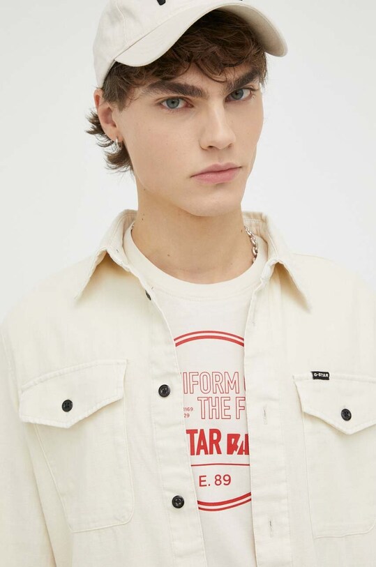 Košile G-Star Raw D20165.7647 béžová