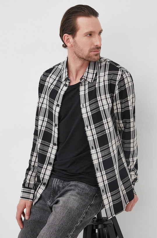 Young Poets Society koszula bawełniana 106923 regular czarny 106923