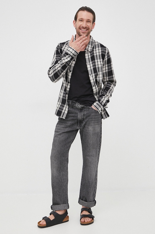 Odzież Young Poets Society koszula bawełniana 106923 106923 czarny