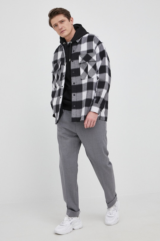 Košile Calvin Klein Jeans J30J319670.PPYY bílá SS22