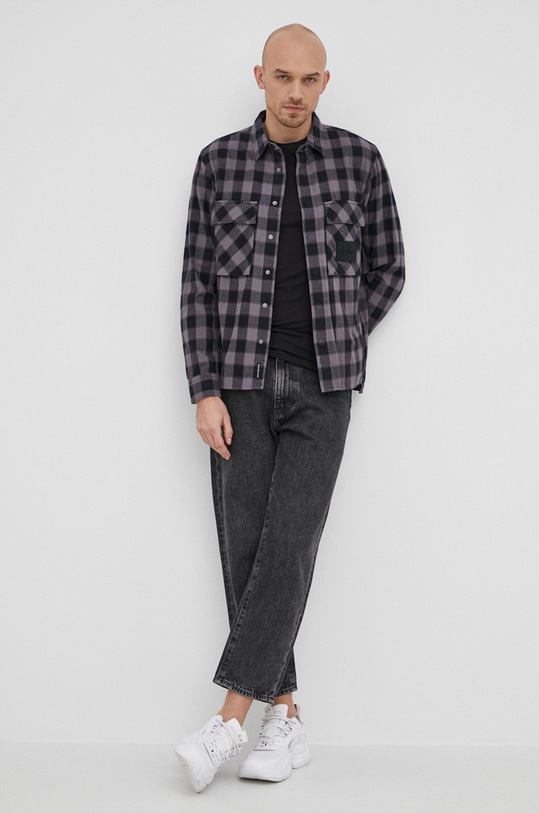 Odzież Calvin Klein Jeans koszula bawełniana J30J320345.PPYY J30J320345.PPYY szary