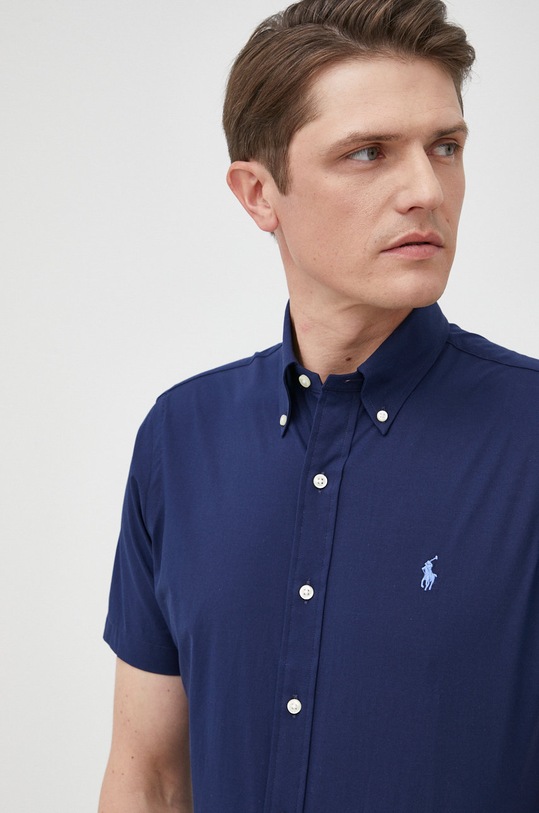 Polo Ralph Lauren koszula 710867700003 z elastanem granatowy 710867700003