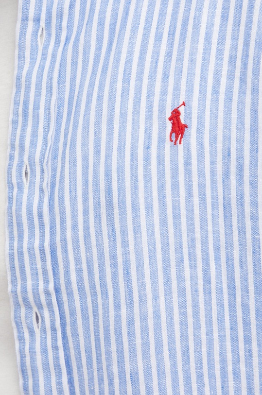 Plátěná košile Polo Ralph Lauren 710873446001 modrá SS22