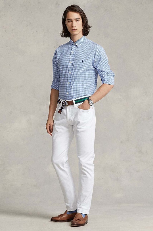 Odzież Polo Ralph Lauren koszula 710832480004 710832480004 niebieski