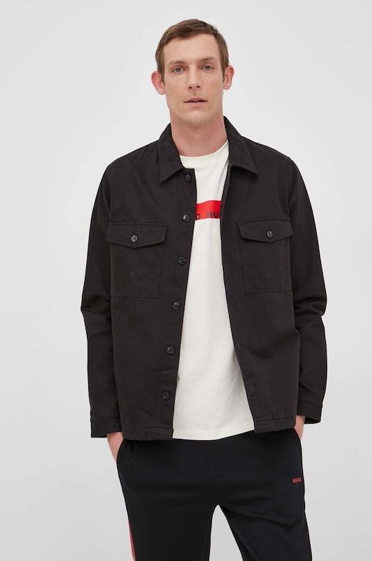 HUGO kurtka jeansowa 50468744 czarny 50468744