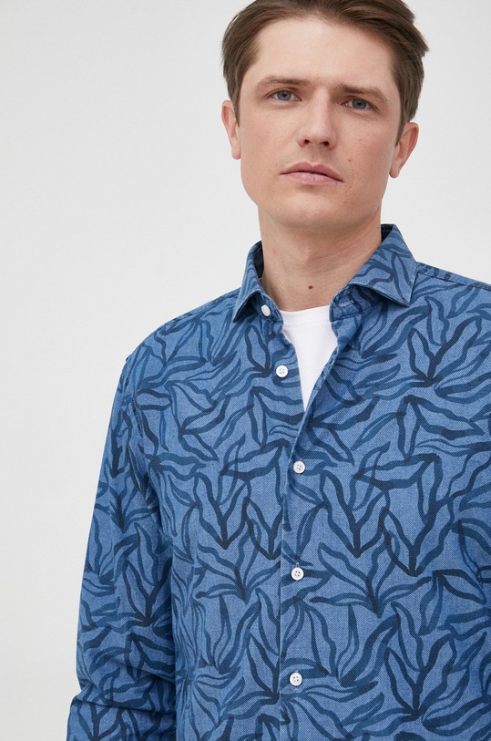 BOSS koszula bawełniana 50469767 granatowy 50469767