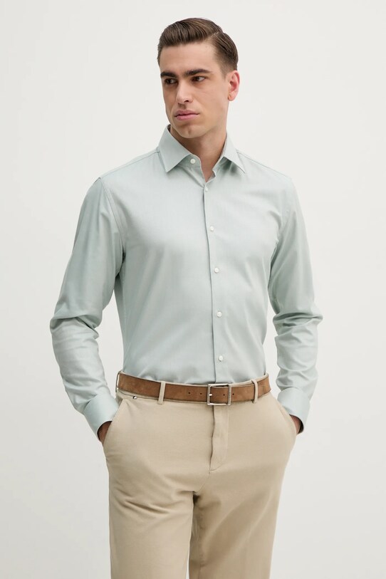 BOSS camicia verde 50470583