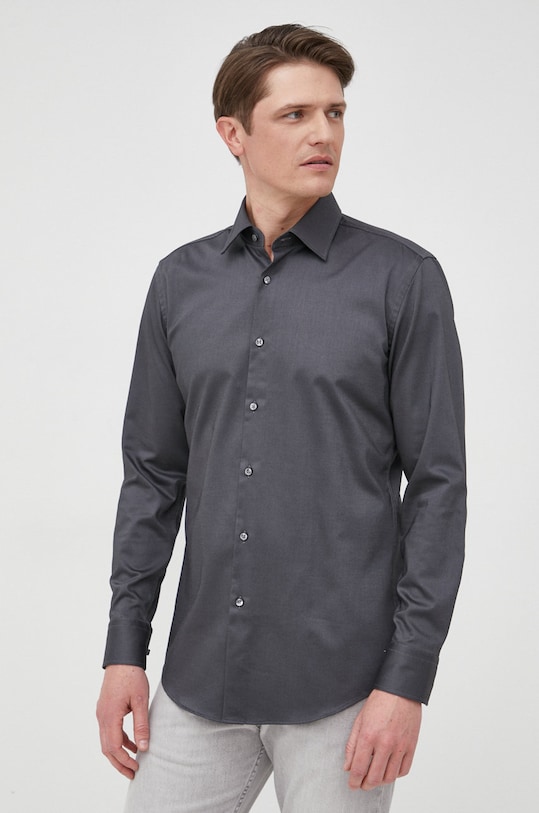 Рубашка BOSS длинный серый 50470583
