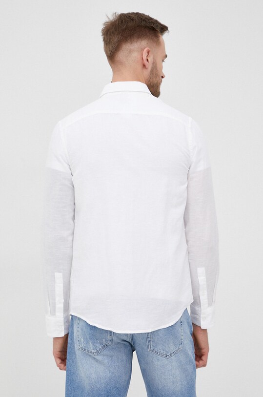 Plátěná košile Calvin Klein bílá K10K108664.PPYY