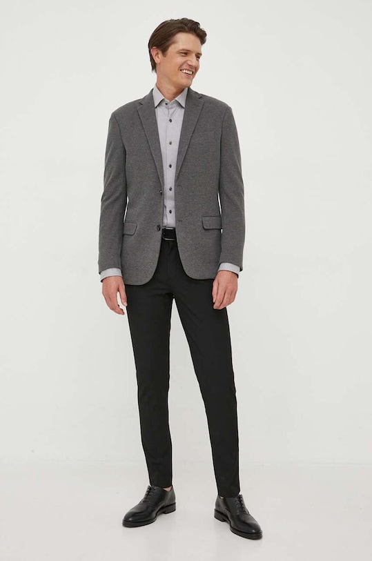 Michael Kors koszula bawełniana MD0MD91392 szary AW25