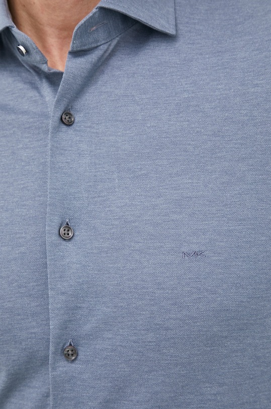 Хлопковая рубашка Michael Kors голубой MD0MD91392