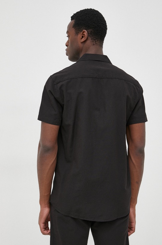 Îmbrăcăminte Selected Homme camasa din amestec de in 16079055.Black negru