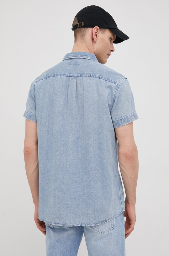 Wrangler camicia di jeans blu W5J1LW31S