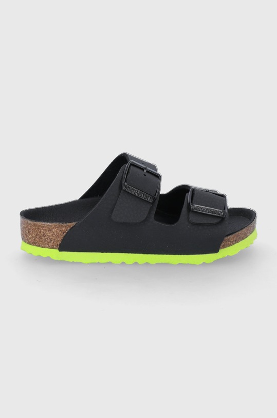 Birkenstock klapki dziecięce Arizona imitacja skóry licowej czarny 1022369.26.35