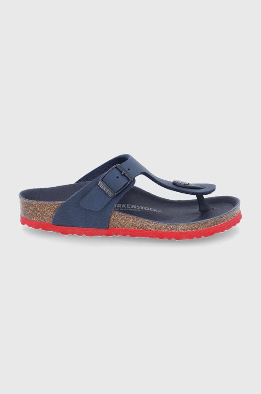 Birkenstock Japonki dziecięce imitacja skóry licowej granatowy 1022214.30.35