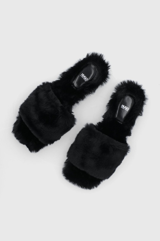 HUGO Kapcie Lola Slipper 50466504.001 czarny 50466504.001