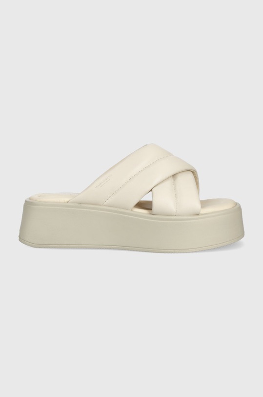 Vagabond Shoemakers klapki skórzane COURTNEY pozostałe beżowy 5334.201.02
