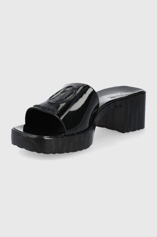 Boty Pantofle Karl Lagerfeld JELLY BLOK HEEL KL83005.V00 černá