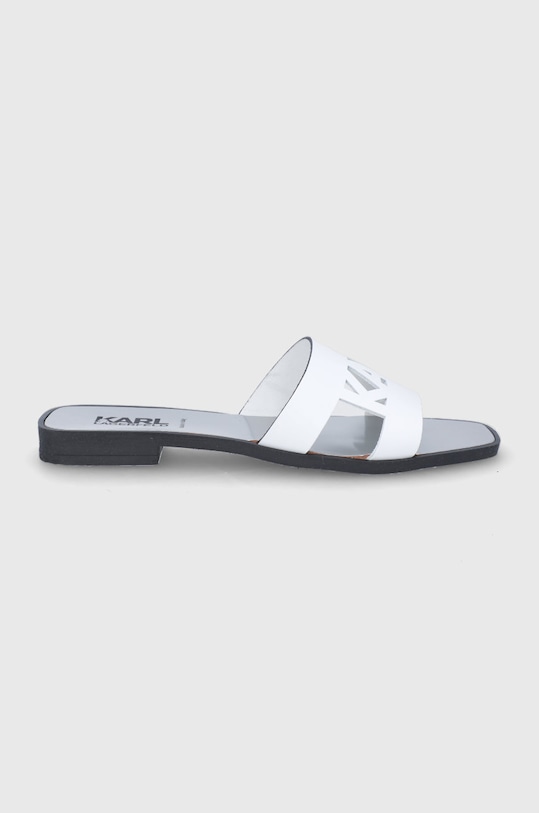 Karl Lagerfeld slapi de piele Skoot Ii piele alb KL80405.01S