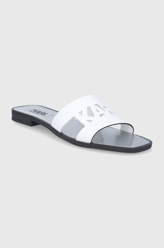 Karl Lagerfeld slapi de piele Skoot Ii KL80405.01S alb SS22