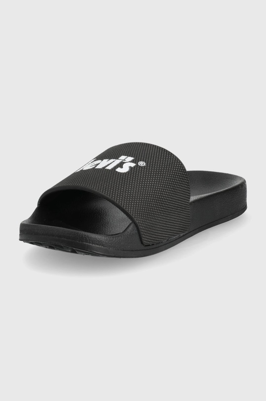 Încălțăminte Levi's papuci June Poster S D6560.0002 negru