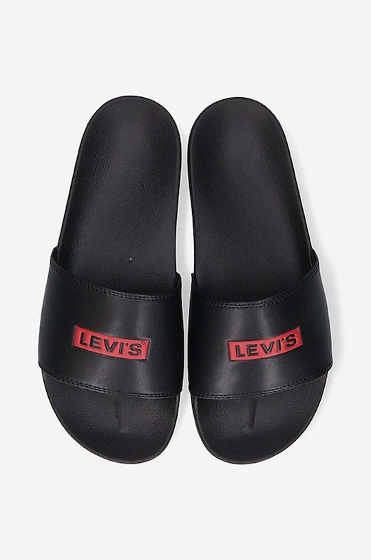Šľapky Levi's June Boxtab S čierna D6567.0001