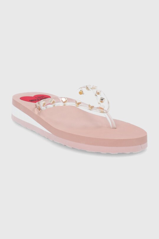 Love Moschino japonki JA28093G1EI31998 transparentny SS22