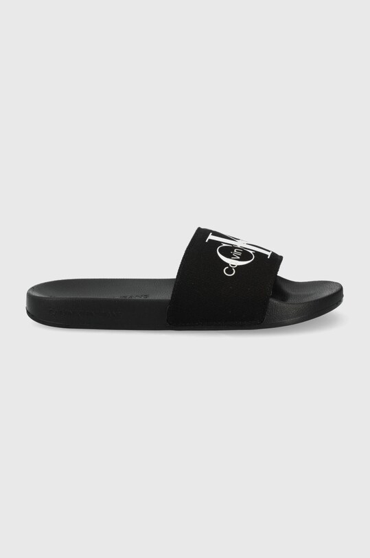 Чехли Calvin Klein Jeans SLIDE MONOGRAM CO равен черен YW0YW00103.BDS