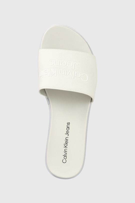 Šľapky Calvin Klein Jeans béžová YW0YW00563.YAF