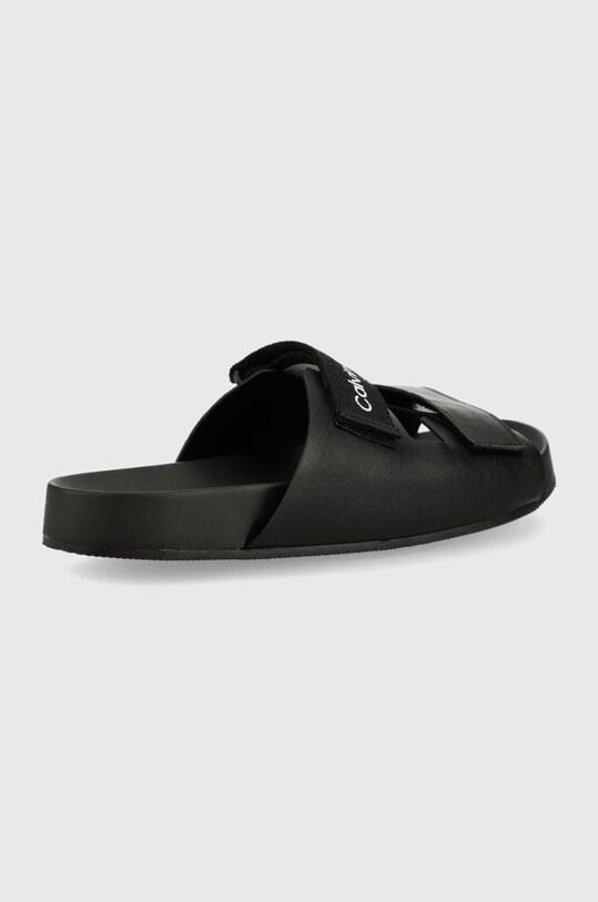 Calvin Klein Jeans klapki skórzane YW0YW00597.BDS YW0YW00597.BDS czarny SS22