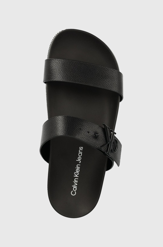 Kožne natikače Calvin Klein Jeans crna YW0YW00598.BDS