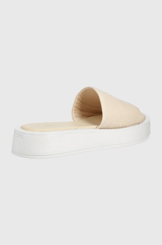 Calvin Klein klapki HW0HW00893.0LD beżowy SS22