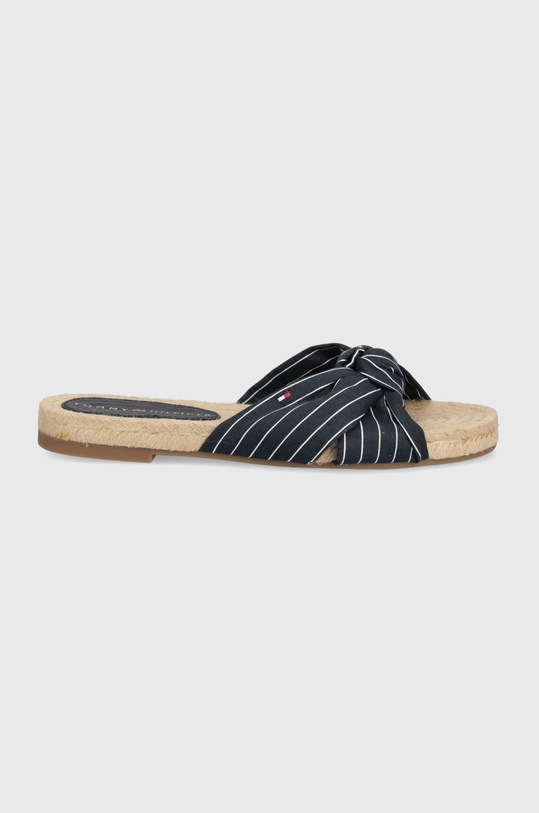 Šľapky Tommy Hilfiger textilný tmavomodrá FW0FW06529.DW5
