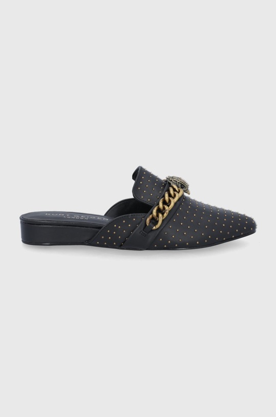 Kožené pantofle Kurt Geiger London Chelsea přírodní kůže černá 5126400109.BLACK
