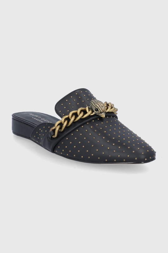 Kožené pantofle Kurt Geiger London Chelsea 5126400109.BLACK černá SS22