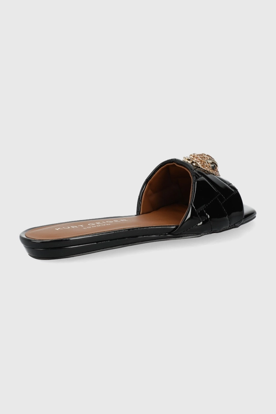 Kožené šľapky Kurt Geiger Kensington Flat 8496100309.BLACK čierna SS22