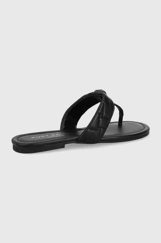 Kurt Geiger London japonki skórzane Kensington T-Bar 8651400109.BLACK czarny SS22