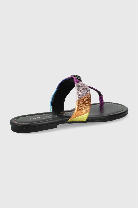 Kurt Geiger London șlapi de piele Kensington T-Bar 8651469109.MULTI.OT multicolor SS22