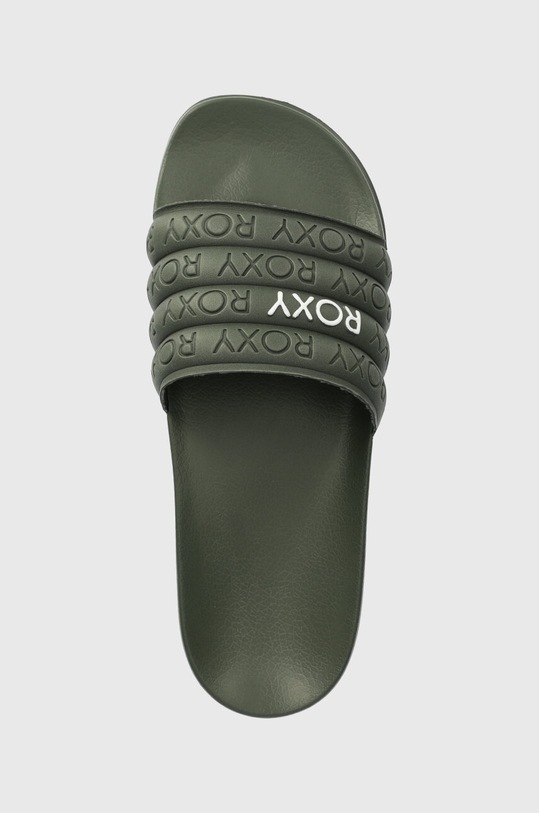 Pantofle Roxy Slippy zelená ARJL100999