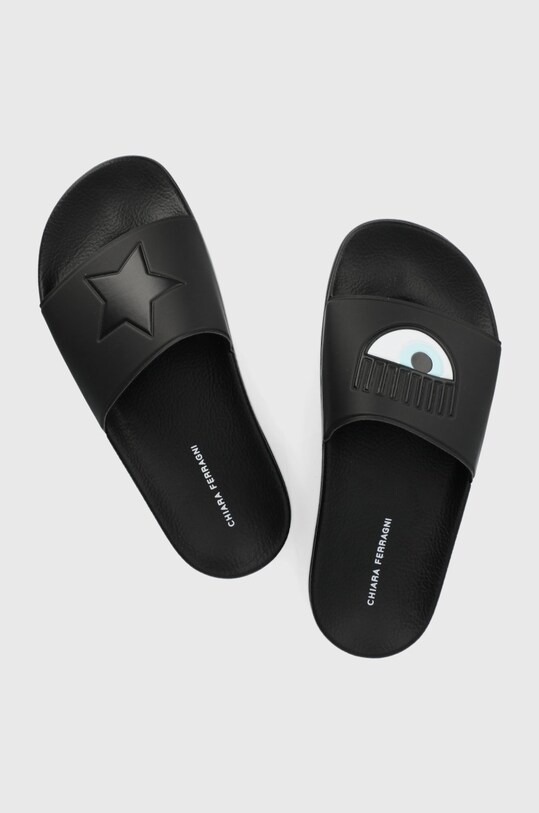 Chiara Ferragni klapki syntetyczny czarny CF2955.001