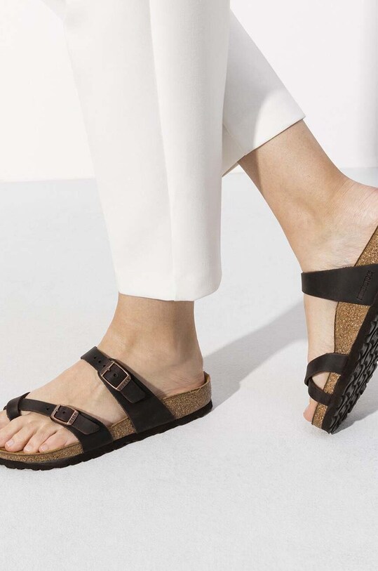 Natikače od nubuk kože Birkenstock Mayari 171323