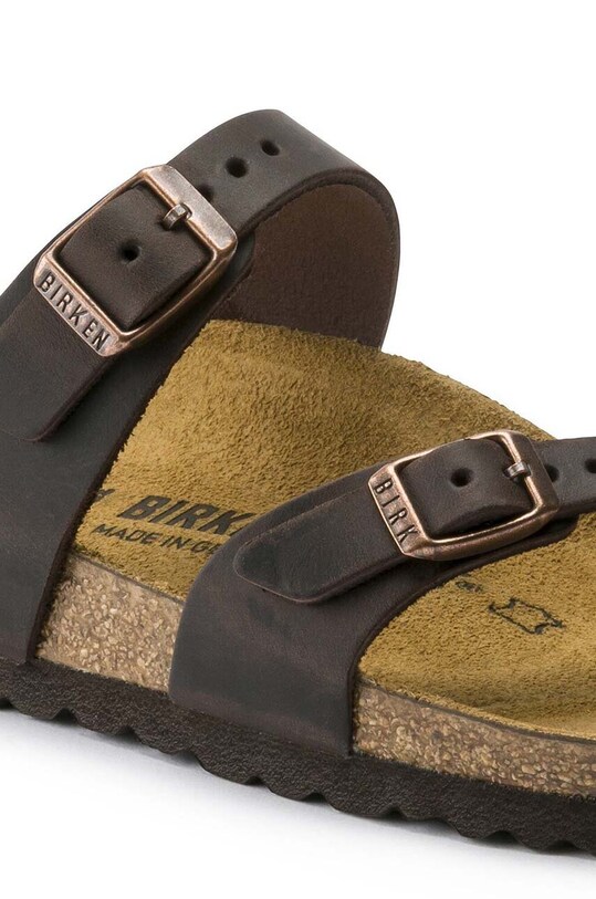 Obuća Natikače od nubuk kože Birkenstock Mayari 171323 smeđa