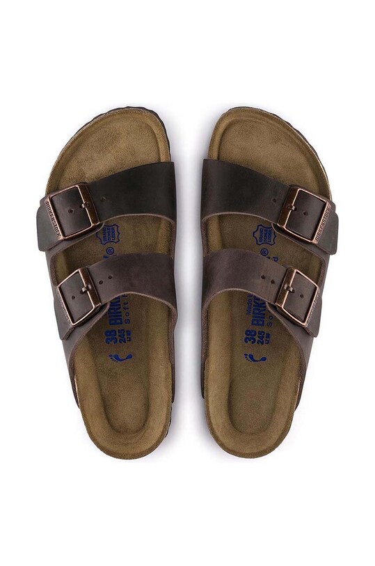 Birkenstock bőr papucs Arizona barna 452763