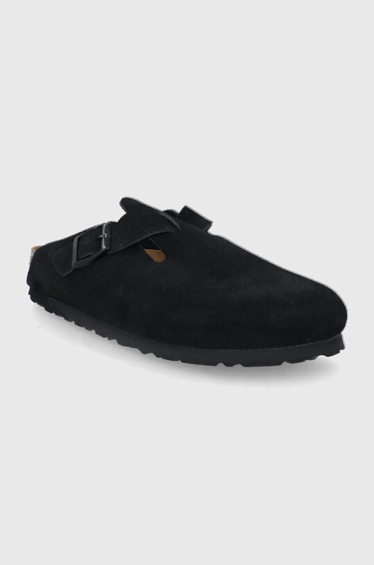 Natikače od brušene kože Birkenstock Boston 660473 crna SS22