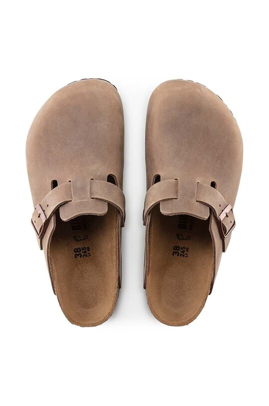 Шлепанцы из нубука Birkenstock Boston 960813 коричневый