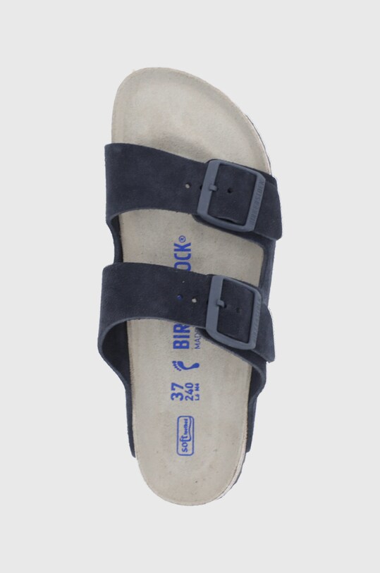 Birkenstock papuci din piele Arizona bleumarin 1020716
