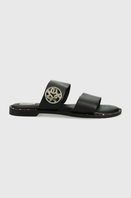 Kožené pantofle Mexx Sandal Jowella přírodní kůže černá MXCY009101W.1000