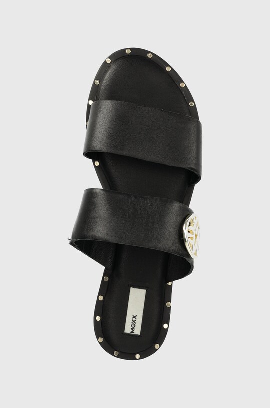 Kožené pantofle Mexx Sandal Jowella černá MXCY009101W.1000
